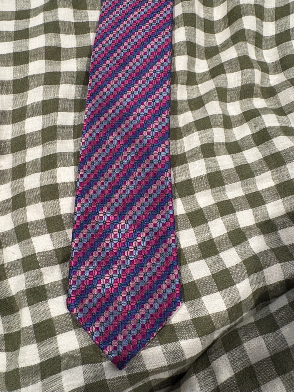 Men's Purple & Pink Patterned Silk Tie Jos. A. Bank